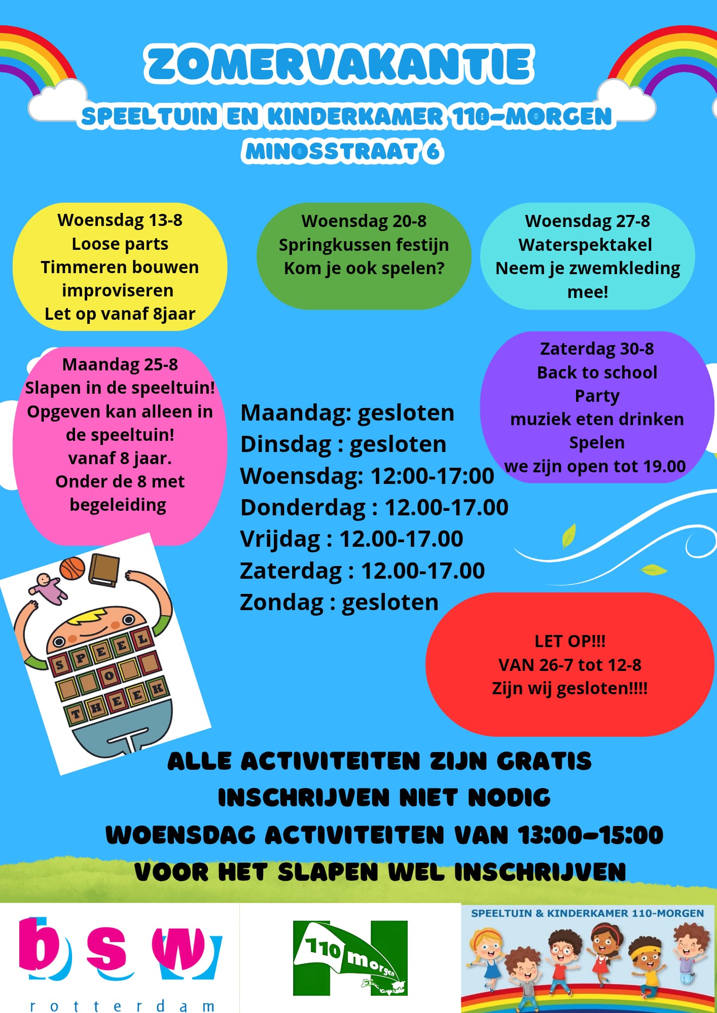 Zomervakantie in de speeltuin