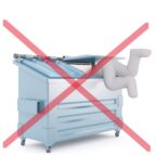 Afvalcontainers weggehaald