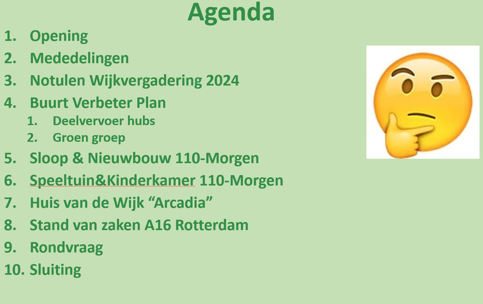 Verslag van de Wijkvergadering Bewonersorganisatie 110-Morgen 6-11-2025